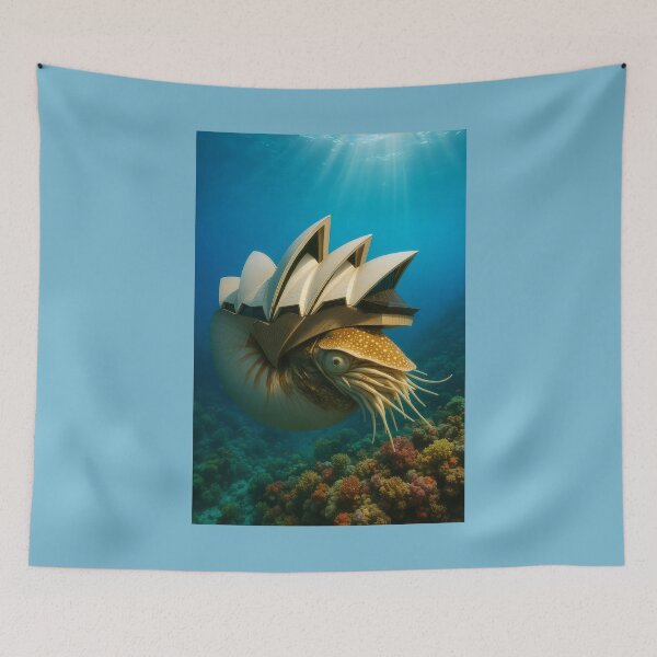 Item preview, Nautilus with Sydney Opera House Shell designed and sold by Tridentulus.