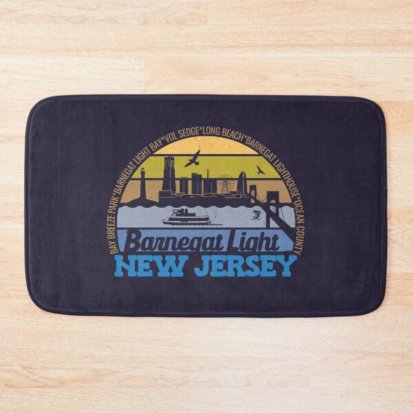 Item preview, Barnegat Light New Jersey Sunset Retro Vintage Local Pride Logo designed and sold by CRHPOD20.