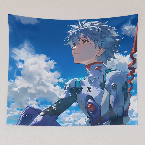 Item preview, Kaworu Nagisa Neon Genesis Evangelion Anime Serene Plugsuit Moment designed and sold by HumbertoValveno.