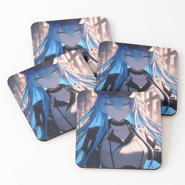 Item preview, Esdeath Akame Ga Kill Blue Hair Officer Girl Cyberpunk Anime Vibe designed and sold by HumbertoValveno.