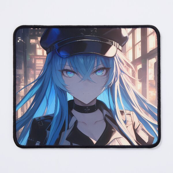 Item preview, Esdeath Akame Ga Kill Blue Hair Officer Girl Cyberpunk Anime Vibe designed and sold by HumbertoValveno.