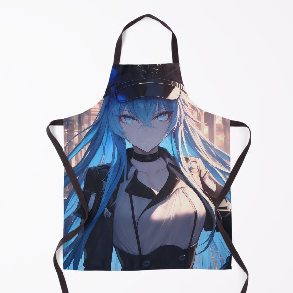 Item preview, Esdeath Akame Ga Kill Blue Hair Officer Girl Cyberpunk Anime Vibe designed and sold by HumbertoValveno.