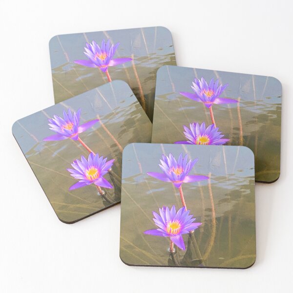 Item preview, Purple Water Lily Rising in Tranquil Waters designed and sold by Mary Prema Art.