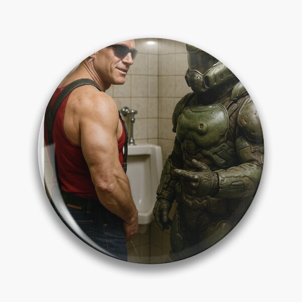 Item preview, Duke Nukem Meeting Master Chief in Unusual Place designed and sold by lofton.