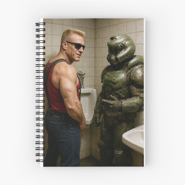 Item preview, Duke Nukem Meeting Master Chief in Unusual Place designed and sold by lofton.