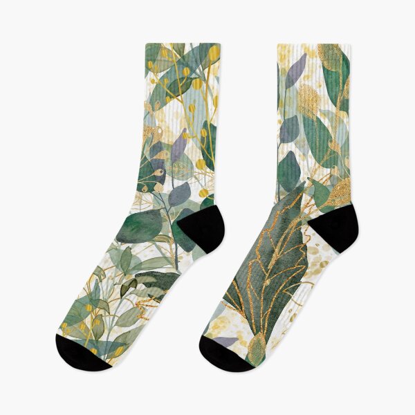 Item preview, Green and Gold Leaves United designed and sold by retrobliss70s.