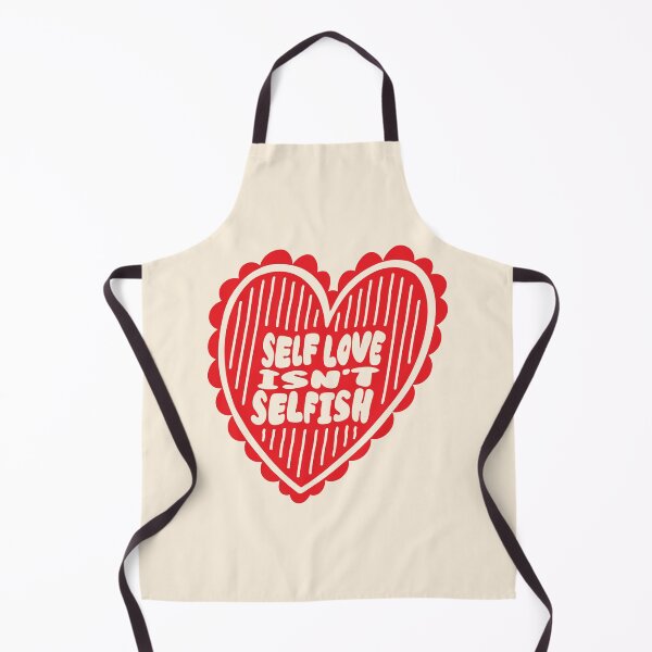 Item preview, "Self Love Isn't Selfish" Funny Aesthetic Typography | Soft Girl Heart designed and sold by nineFlorals.