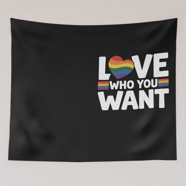 Item preview, Rainbow LGBTQ Love Who You Want Gay Pride LGBT designed and sold by Hofersofer.