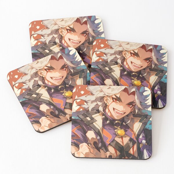 Item preview, Arataki Itto Genshin Impact bold oni leader vibrant anime character designed and sold by HumbertoValveno.