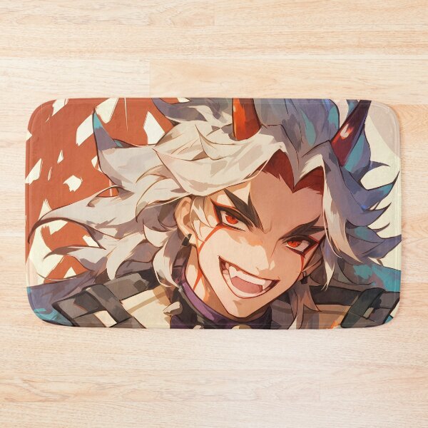 Item preview, Arataki Itto Genshin Impact bold oni leader vibrant anime character designed and sold by HumbertoValveno.