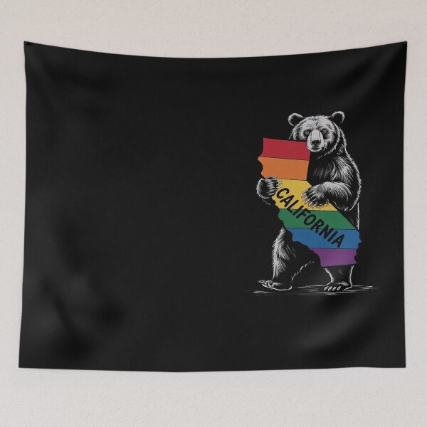 Item preview, Rainbow Love California Shirt-1913 Vintage Cali Bear designed and sold by Hofersofer.