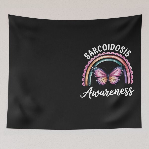 Item preview, Rainbow Purple Butterfly Sarcoidosis Awareness designed and sold by Hofersofer.