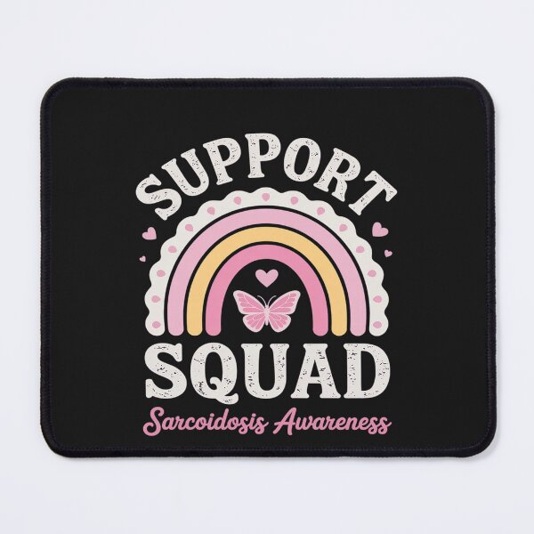 Item preview, Rainbow Purple Butterfly Support Squad Sarcoidosis Awareness designed and sold by Hofersofer.