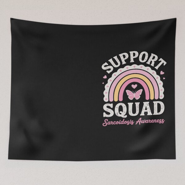 Item preview, Rainbow Purple Butterfly Support Squad Sarcoidosis Awareness designed and sold by Hofersofer.