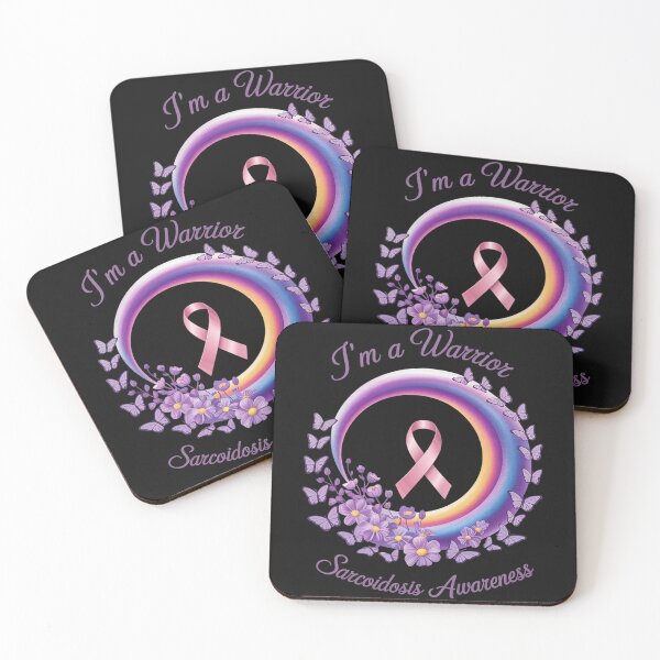 Item preview, Rainbow Sarcoidosis Warrior Unbreakable Purple Awareness designed and sold by Hofersofer.