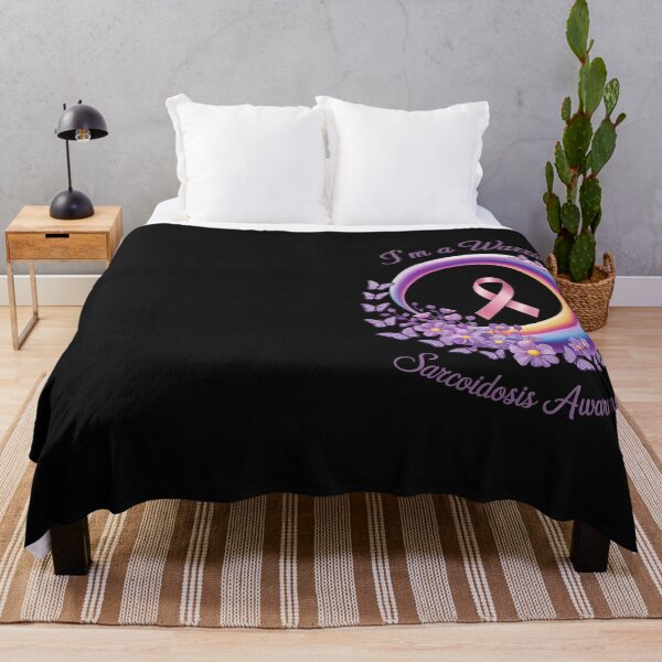 Item preview, Rainbow Sarcoidosis Warrior Unbreakable Purple Awareness designed and sold by Hofersofer.