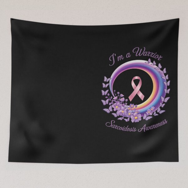 Item preview, Rainbow Sarcoidosis Warrior Unbreakable Purple Awareness designed and sold by Hofersofer.