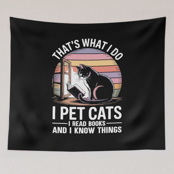 Item preview, Cute Cat and Book for Bookworms and Cat Lovers designed and sold by tmerchtrends.