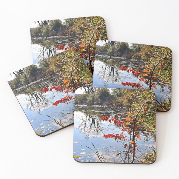 Item preview, Reflections and Red Leaves on Lake Wingra designed and sold by Martha Sherman.