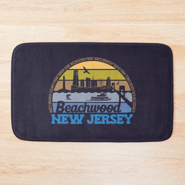 Item preview, Beachwood New Jersey Sunset Retro Vintage Local Pride Logo designed and sold by CRHPOD20.