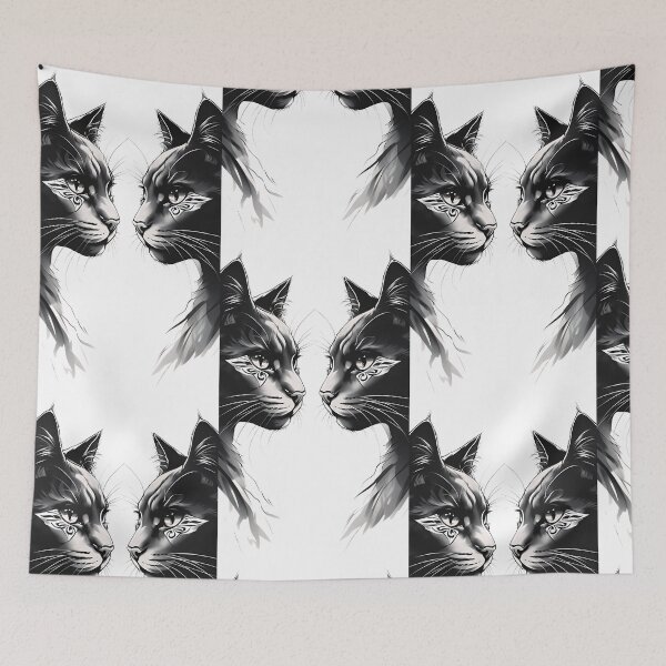 Item preview, Gemini Twin Cats designed and sold by StarDustMinis.