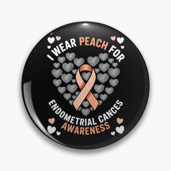 Item preview, I Wear Peach For Endometrial Cancer Awareness Support Ribbon designed and sold by VENOM0RIOT.