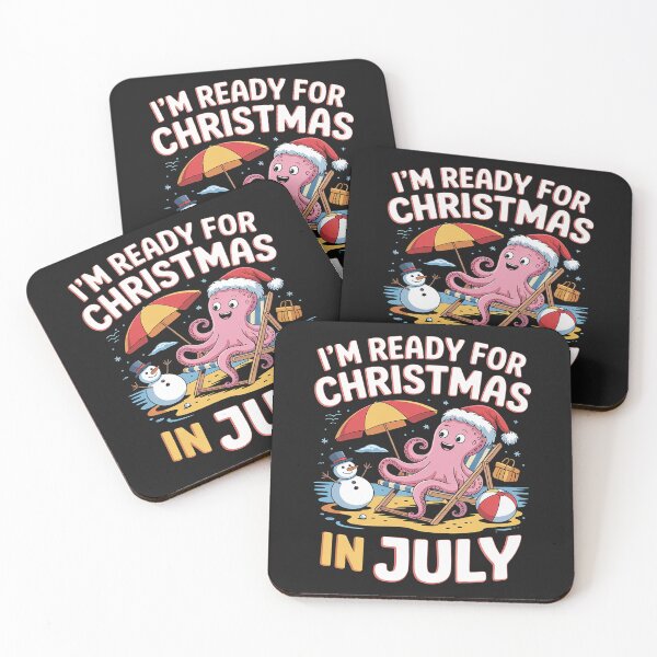 Item preview, Ready For Christmas In July Santa Octopus On Beach Lover designed and sold by Hofersofer.