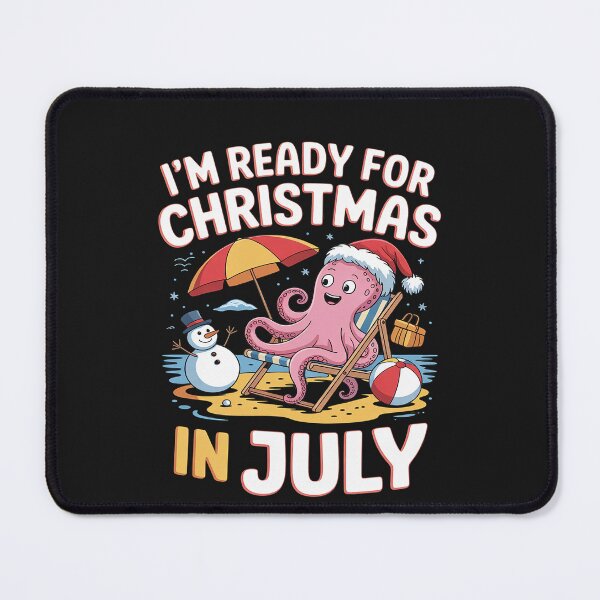 Item preview, Ready For Christmas In July Santa Octopus On Beach Lover designed and sold by Hofersofer.