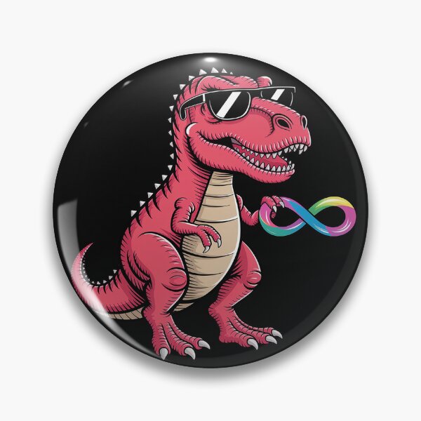 Item preview, Red Instead Autism Dino Autism Awareness Acceptance Kids designed and sold by Hofersofer.