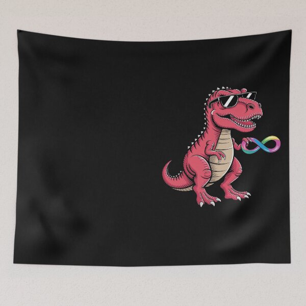 Item preview, Red Instead Autism Dino Autism Awareness Acceptance Kids designed and sold by Hofersofer.