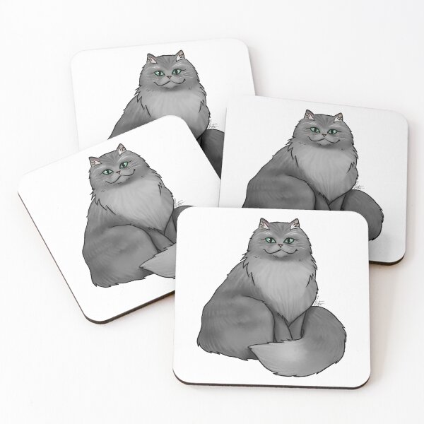 Item preview, Cat - Persian Cat - Gray designed and sold by Jennifer Stolzer.