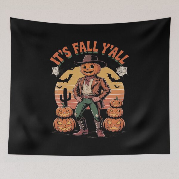 Item preview, It's Fall Y'all Halloween Pumpkin Cowboy Western designed and sold by JaskconLIfe23.