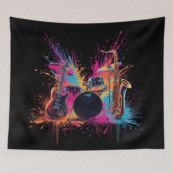 Item preview, Vibrant Jazz Fusion Instruments designed and sold by RkskArt.