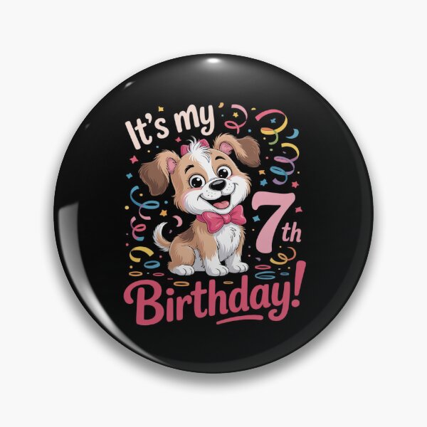 Item preview, it's my 7th birthday dog lover theme 7 years old puppy girl designed and sold by JaskconLIfe23.