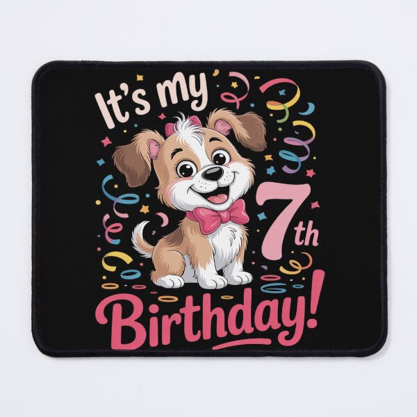 Item preview, it's my 7th birthday dog lover theme 7 years old puppy girl designed and sold by JaskconLIfe23.