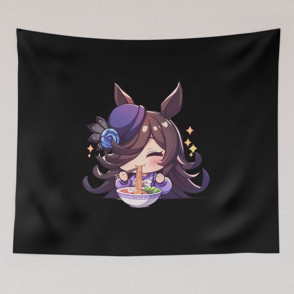 Item preview, Rice Shower Uma Musume Pretty Derby Anime Kawaii Chibi Ramen Scene designed and sold by Raslbazola.