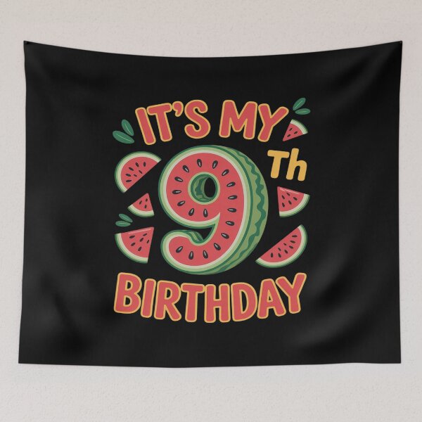 Item preview, It's My 9th Birthday Watermelon Lovers Summer Vacation designed and sold by JaskconLIfe23.