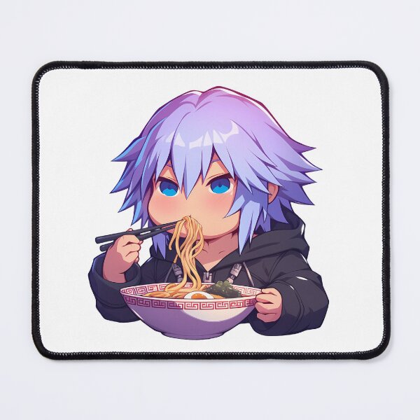 Item preview, Riku Kingdom Hearts Anime Kawaii Chibi Ramen Scene designed and sold by Raslbazola.