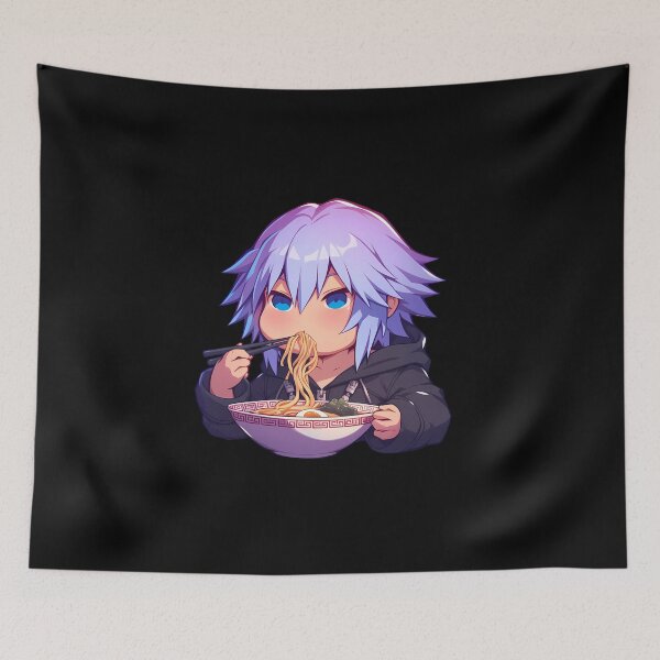 Item preview, Riku Kingdom Hearts Anime Kawaii Chibi Ramen Scene designed and sold by Raslbazola.