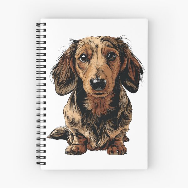 Item preview, Dapple Long Hair Dachshund Dog Illustration designed and sold by whyitsme.