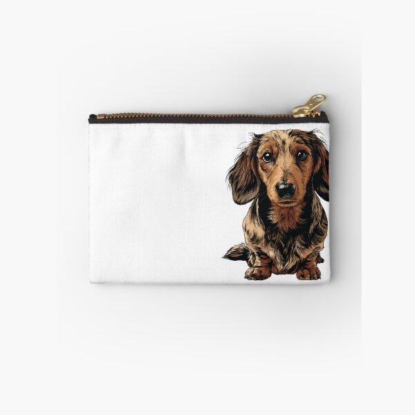 Item preview, Dapple Long Hair Dachshund Dog Illustration designed and sold by whyitsme.