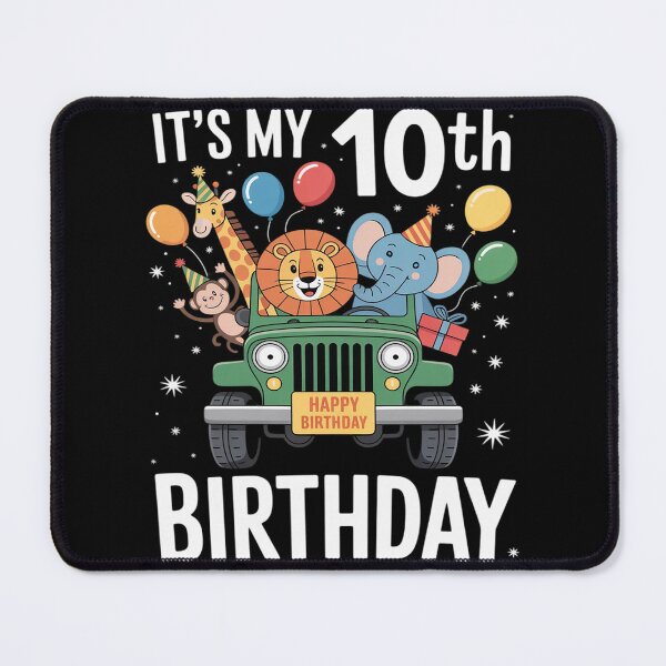 Item preview, It's My 10th Birthday Zoo Safari Jungle Animals designed and sold by JaskconLIfe23.