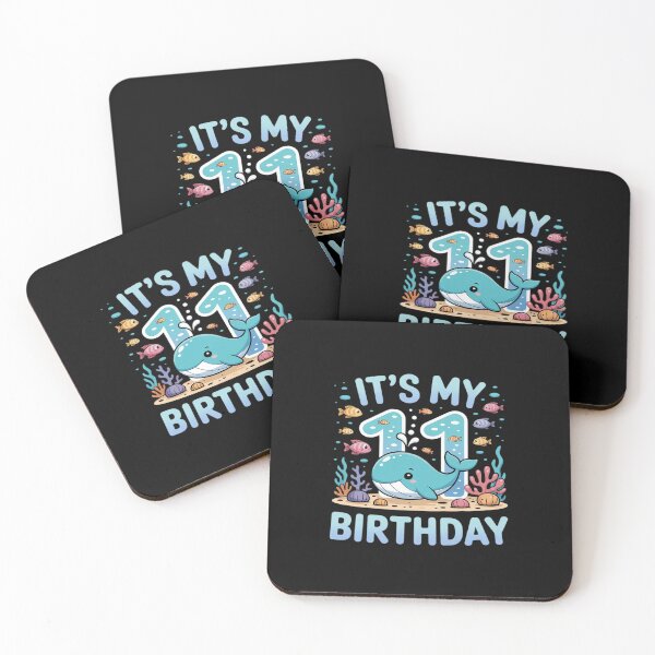 Item preview, It's My 11th Birthday 11 Year Old Birthday Whale Theme Party designed and sold by JaskconLIfe23.