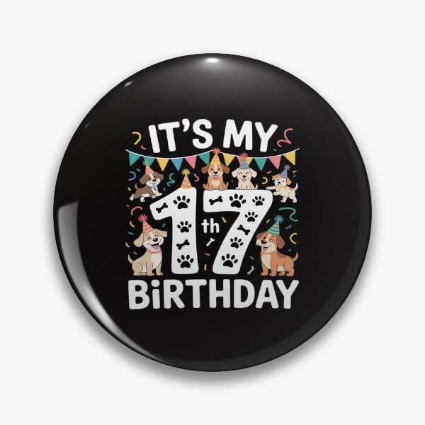 Item preview, It's My 17th Birthday Dog Themed 17 Year Old Dog Lover Party designed and sold by JaskconLIfe23.