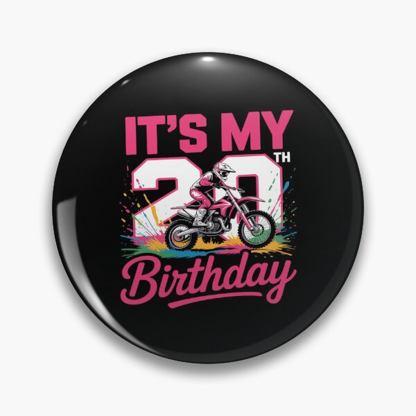 Item preview, It's My 20th Birthday Dirt Bike MX Motocross Theme Party designed and sold by JaskconLIfe23.