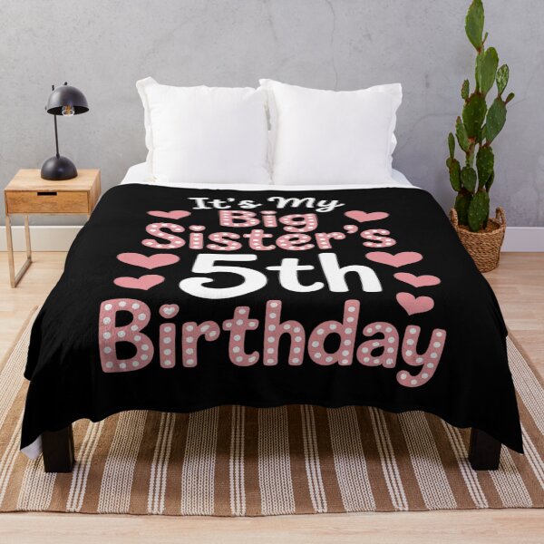 Item preview, It's My Big Sister's 5th Birthday Hearts Happy 5 Years Old designed and sold by JaskconLIfe23.