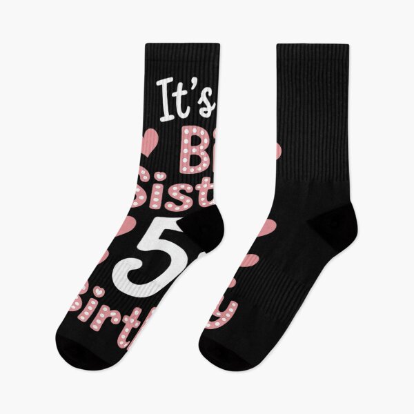 Item preview, It's My Big Sister's 5th Birthday Hearts Happy 5 Years Old designed and sold by JaskconLIfe23.