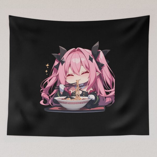 Item preview, Krul Tepes Seraph Of The End Anime Girl Kawaii Chibi Ramen Scene designed and sold by Raslbazola.