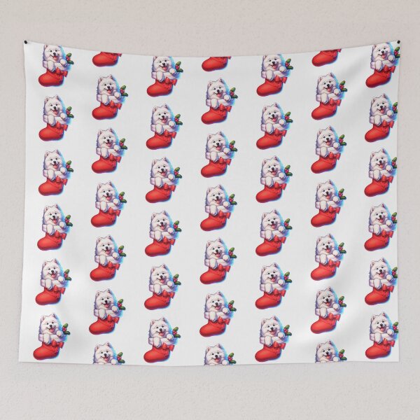 Item preview, Samoyed Dog Christmas Stocking designed and sold by TheAnimalZ00.
