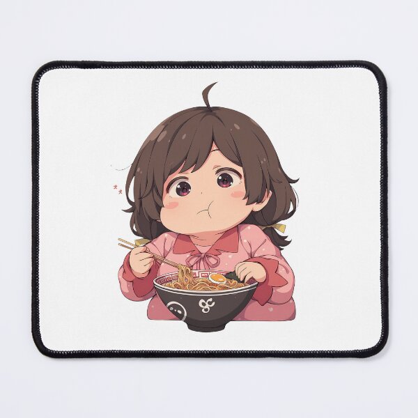 Item preview, Tsubasa Hanekawa Bakemonogatari Anime Girl Kawaii Chibi Ramen Moment designed and sold by Raslbazola.